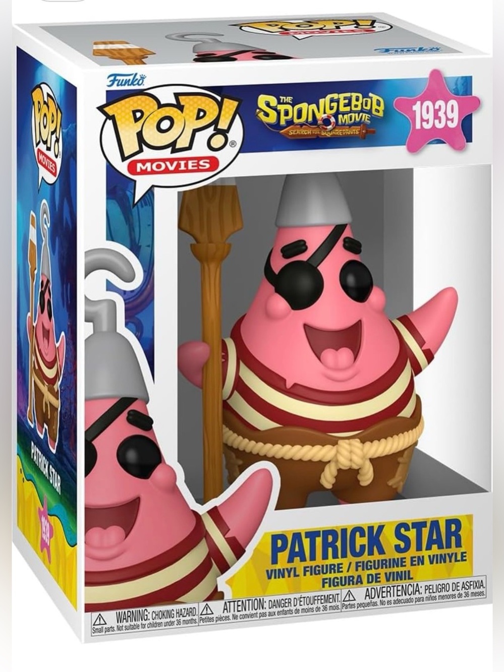 Funko Pop! Movies #1939 The SpongeBob Movie Patrick Star Brand New